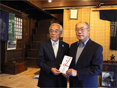 つくば市竜巻災害支援募金寄贈